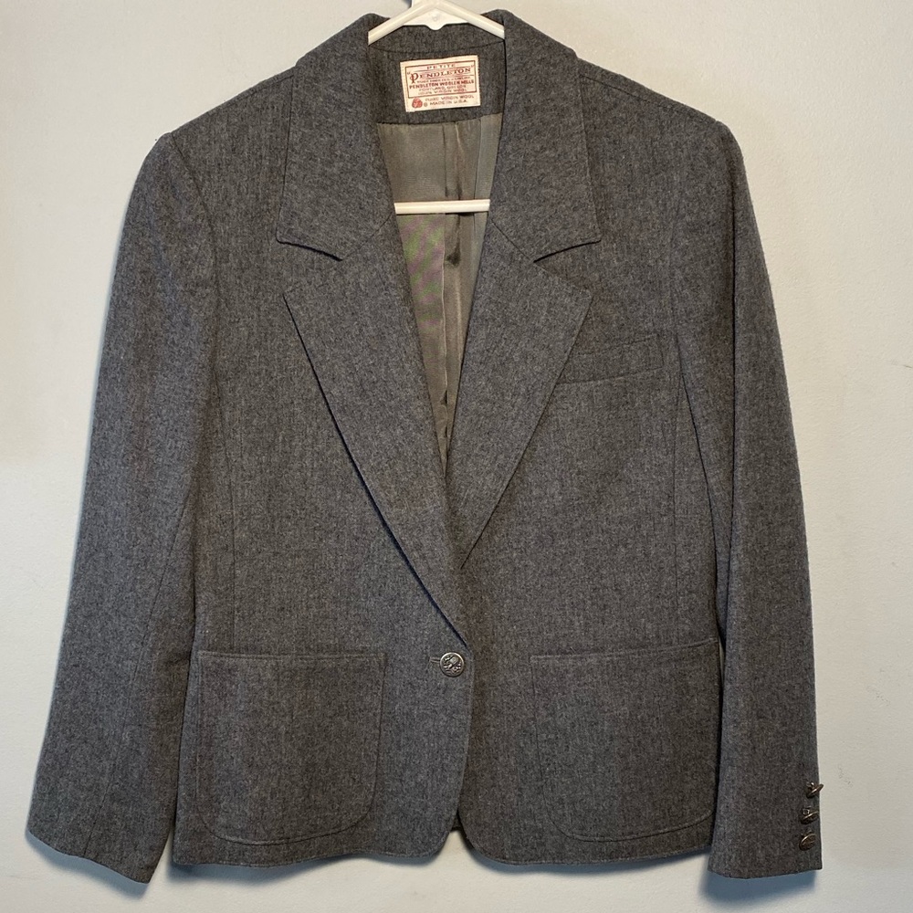 VINTAGE RARE Pendleton Blazer 100% Wool -Size S
